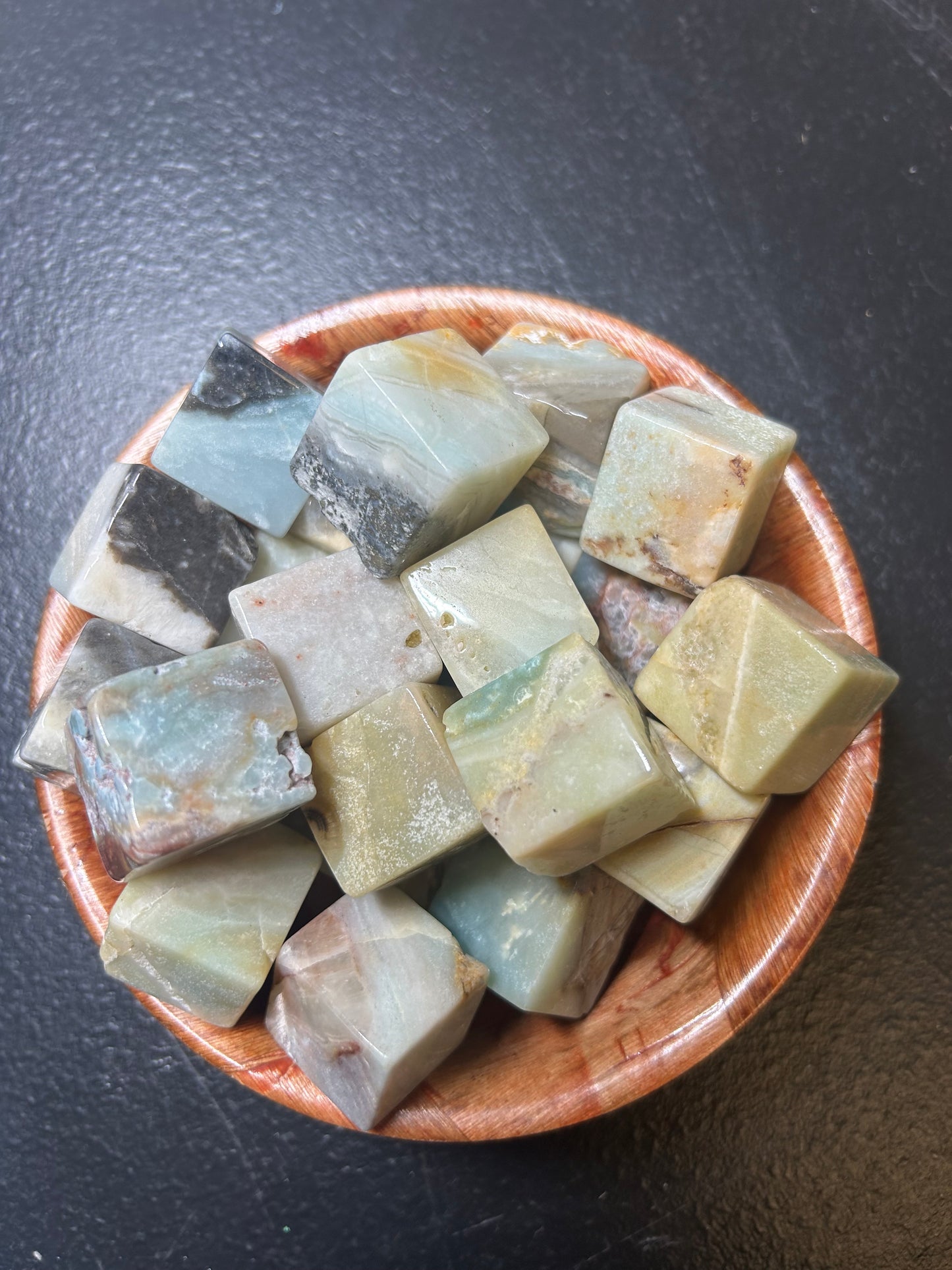 Caribbean Calcite Cube Stone Tumble