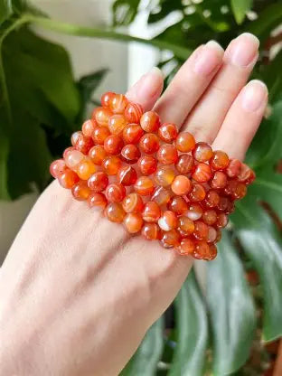 Carnelian Stone Bracelet 8mm