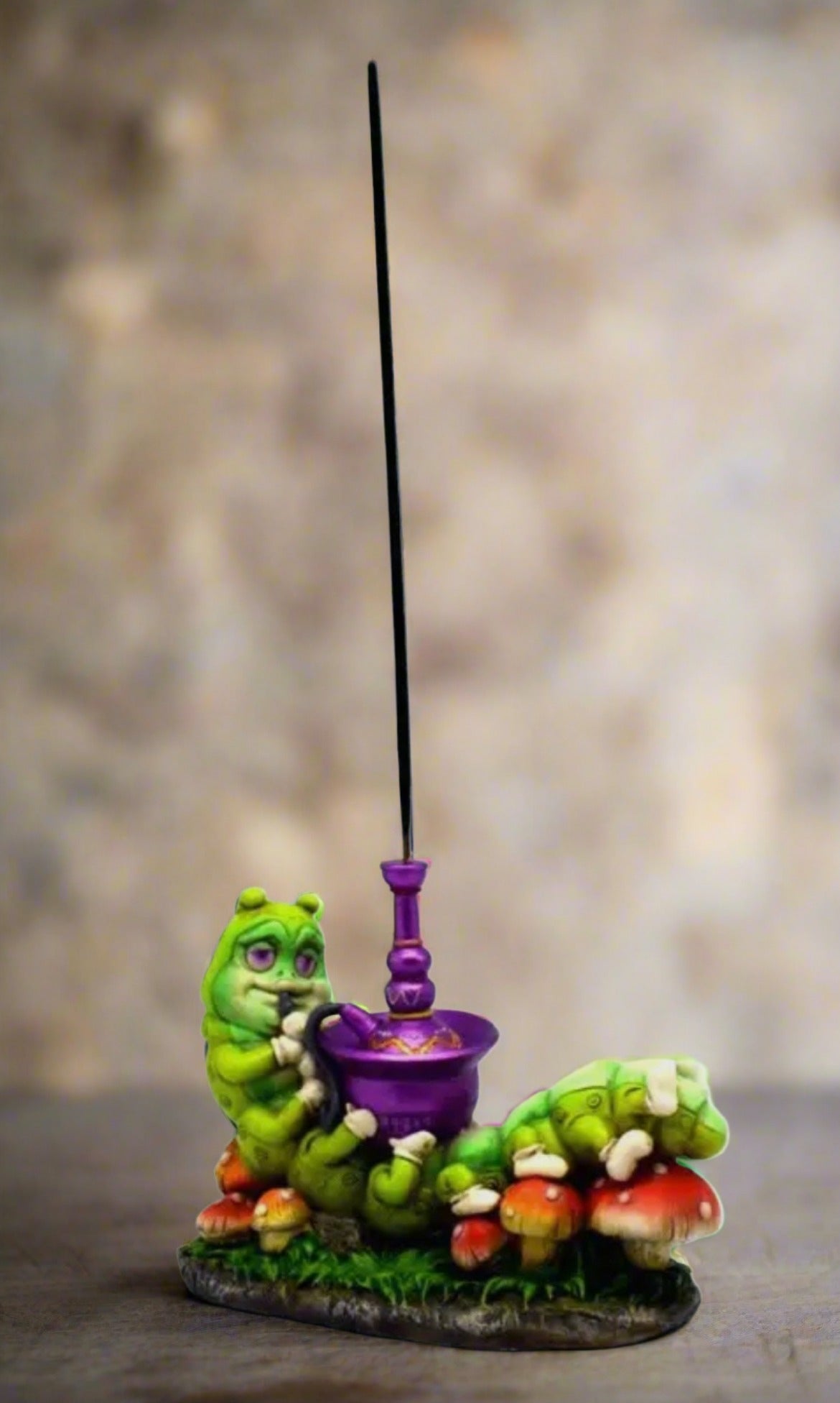 Caterpillar Stand Upright Incense Burner