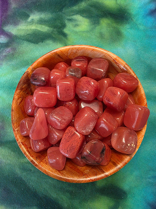 Cherry Quartz Stone Tumble