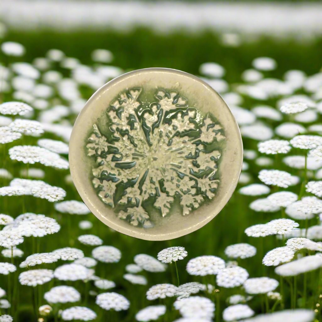 Queen Anne's Lace Trinket Pottery Bowl