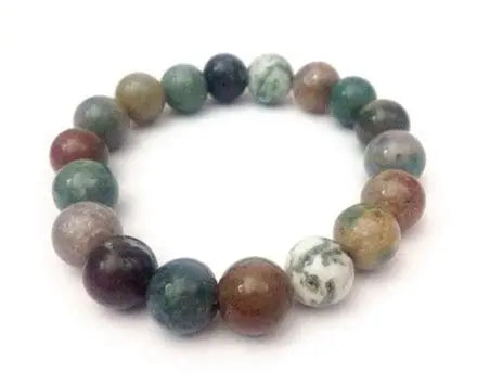 Men's Fancy Jasper Stone Bracelet-10MM