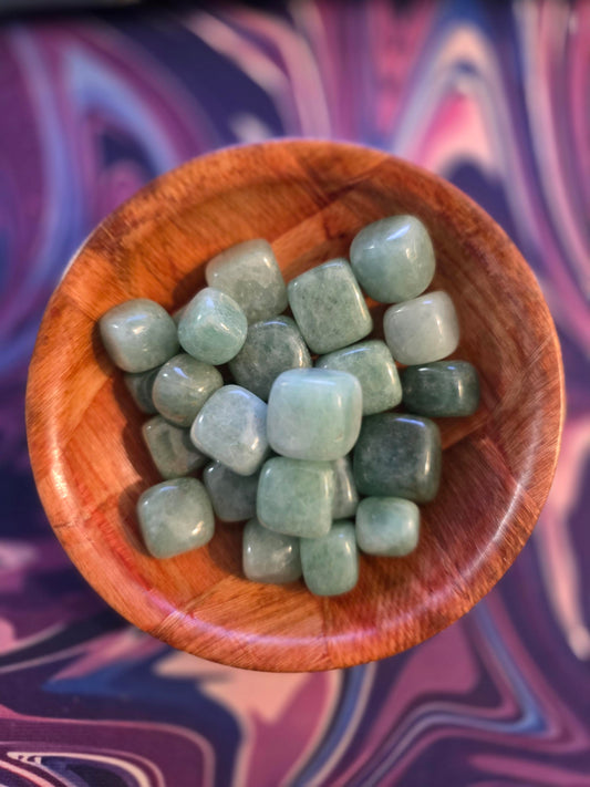 Green Aventurine Cube Stone Tumble