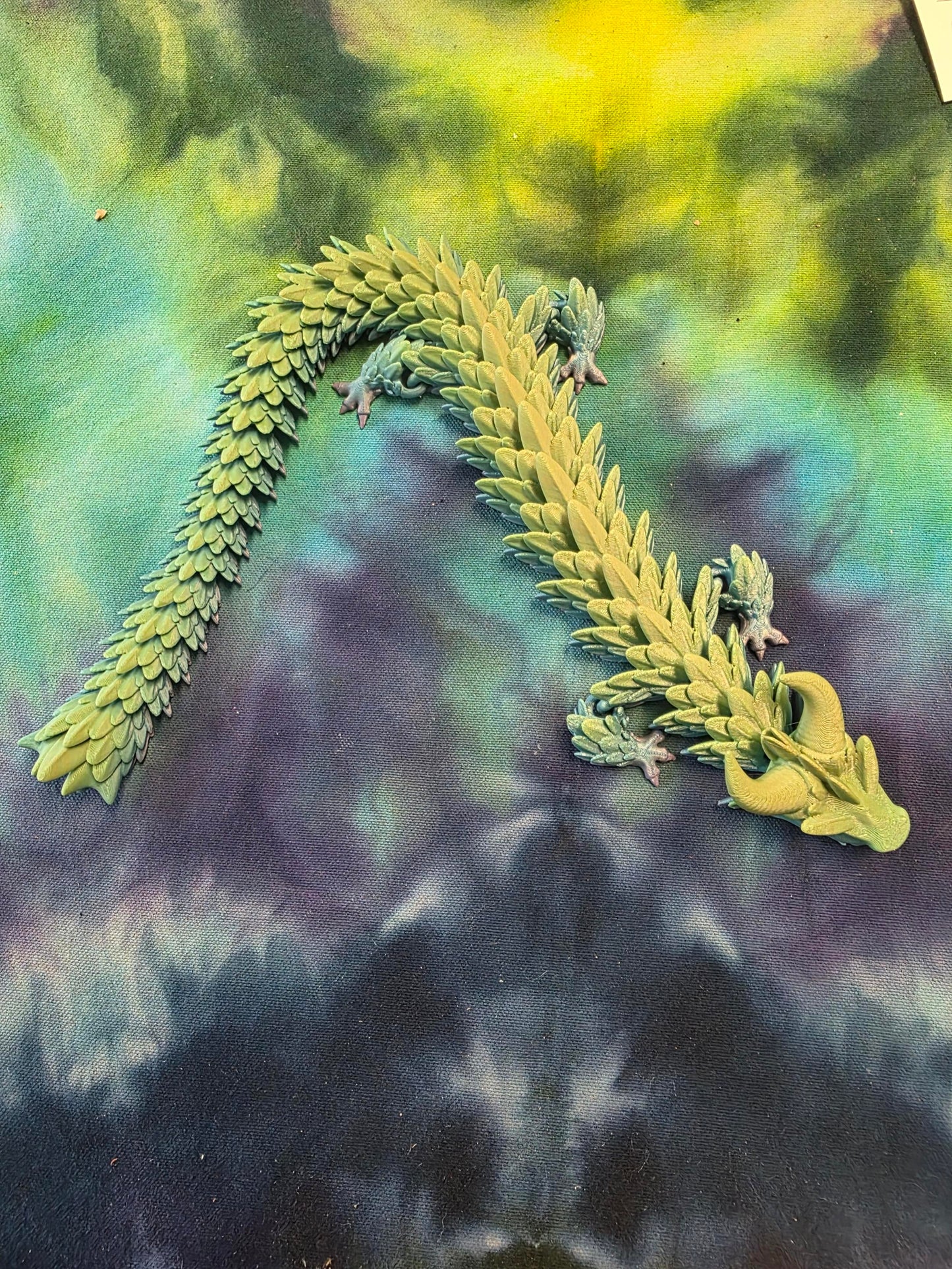 Greenish Blue 3d Dragon