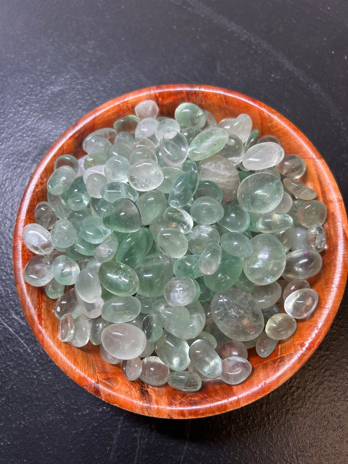 Green Fluorite Stone Tumble