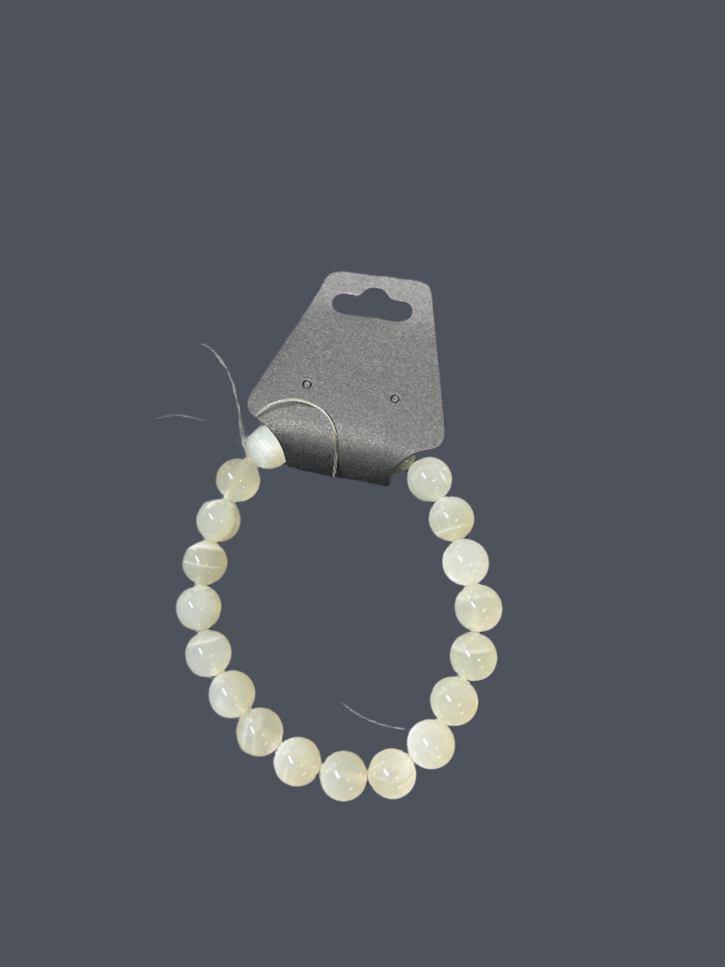 Green Moonstone Stone Bracelet-6mm Beads