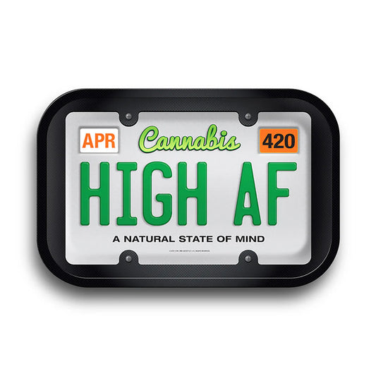High AF License Plate Rolling Tray