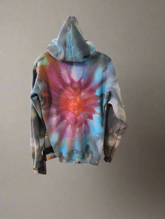 Tie Dye Hoodie Sweatshirt-Size Medium