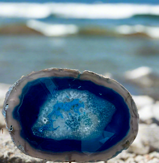 Agate Slice Stone Carving