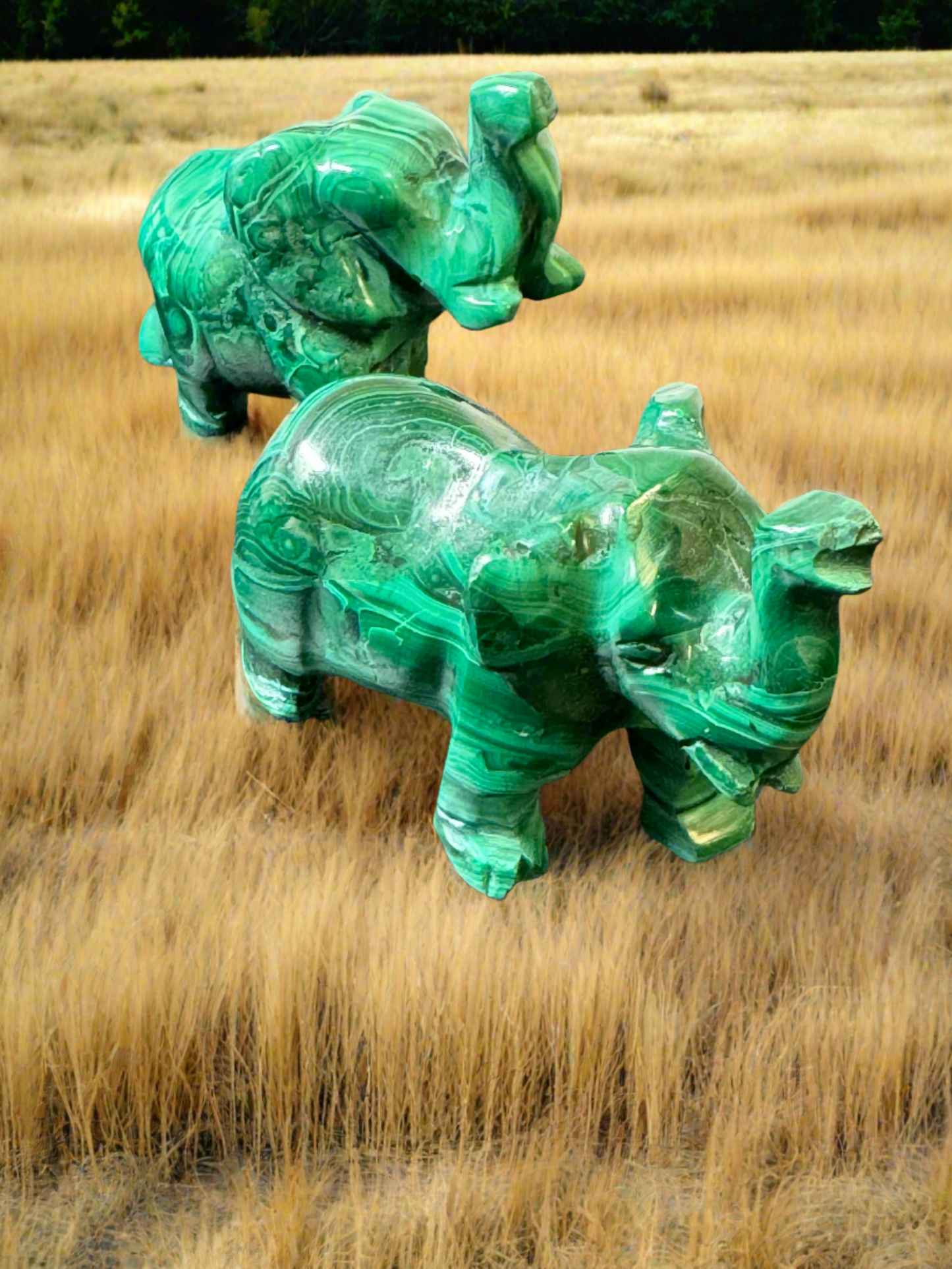 Malachite Elephants