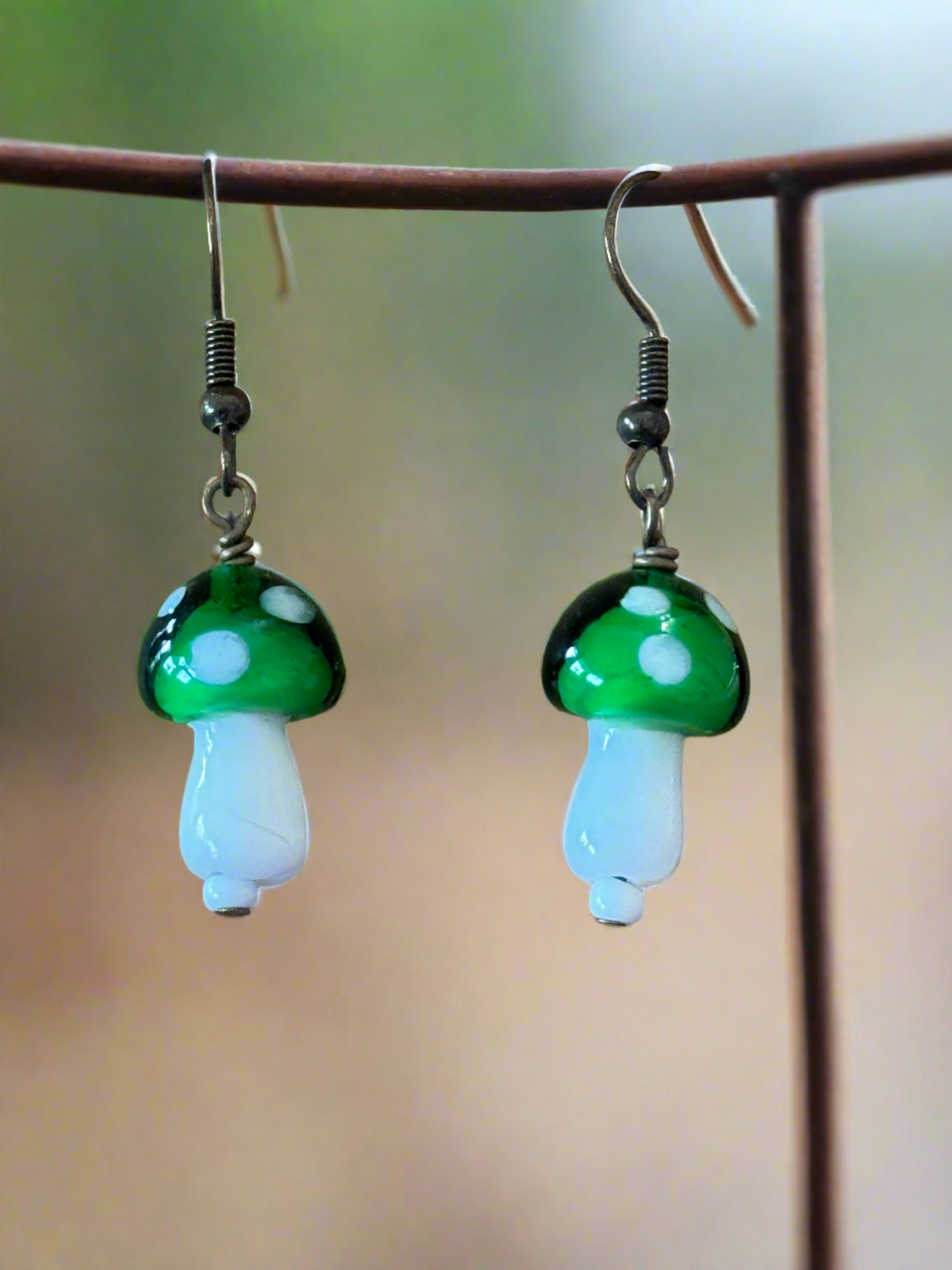 Green Mushie Earrings