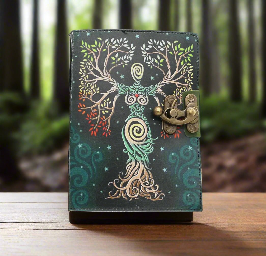 Goddess Tree Of Life Leather Journal