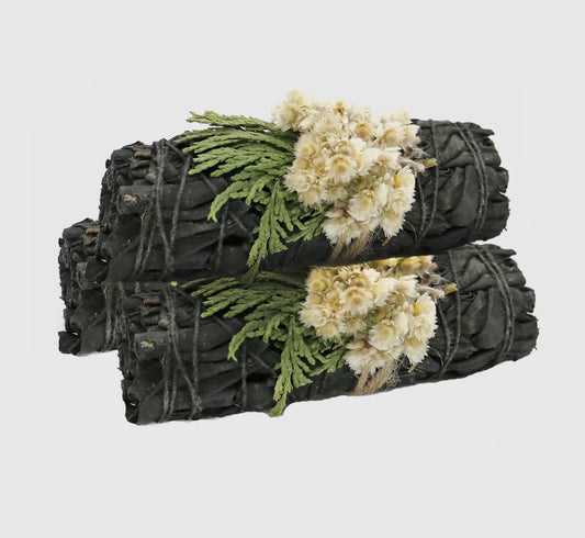 Midnight Bloom Floral White Sage, Smudge Sticks