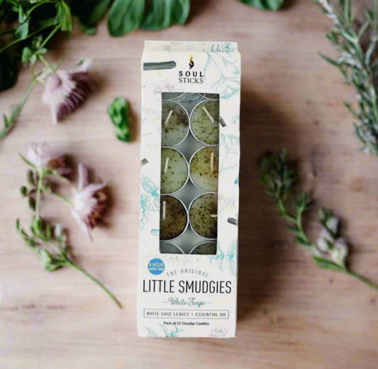 'Little Smudgies' White Sage Smudge Candles (12)