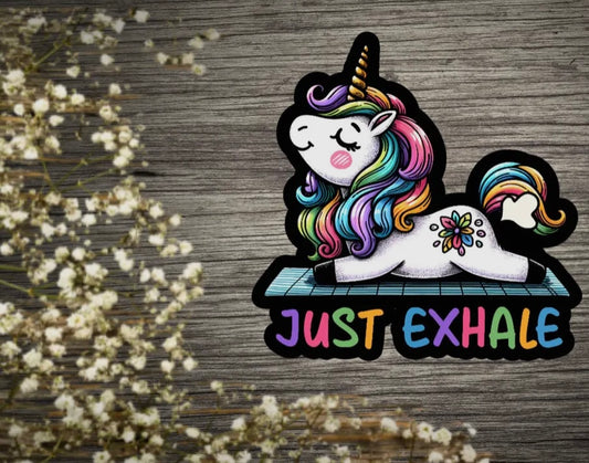 Just Exhale Sticker