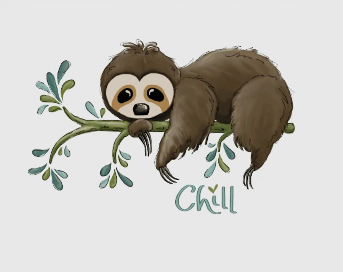 Chill Sloth Vinyl Sticker / Decal – Back To The Gypsy