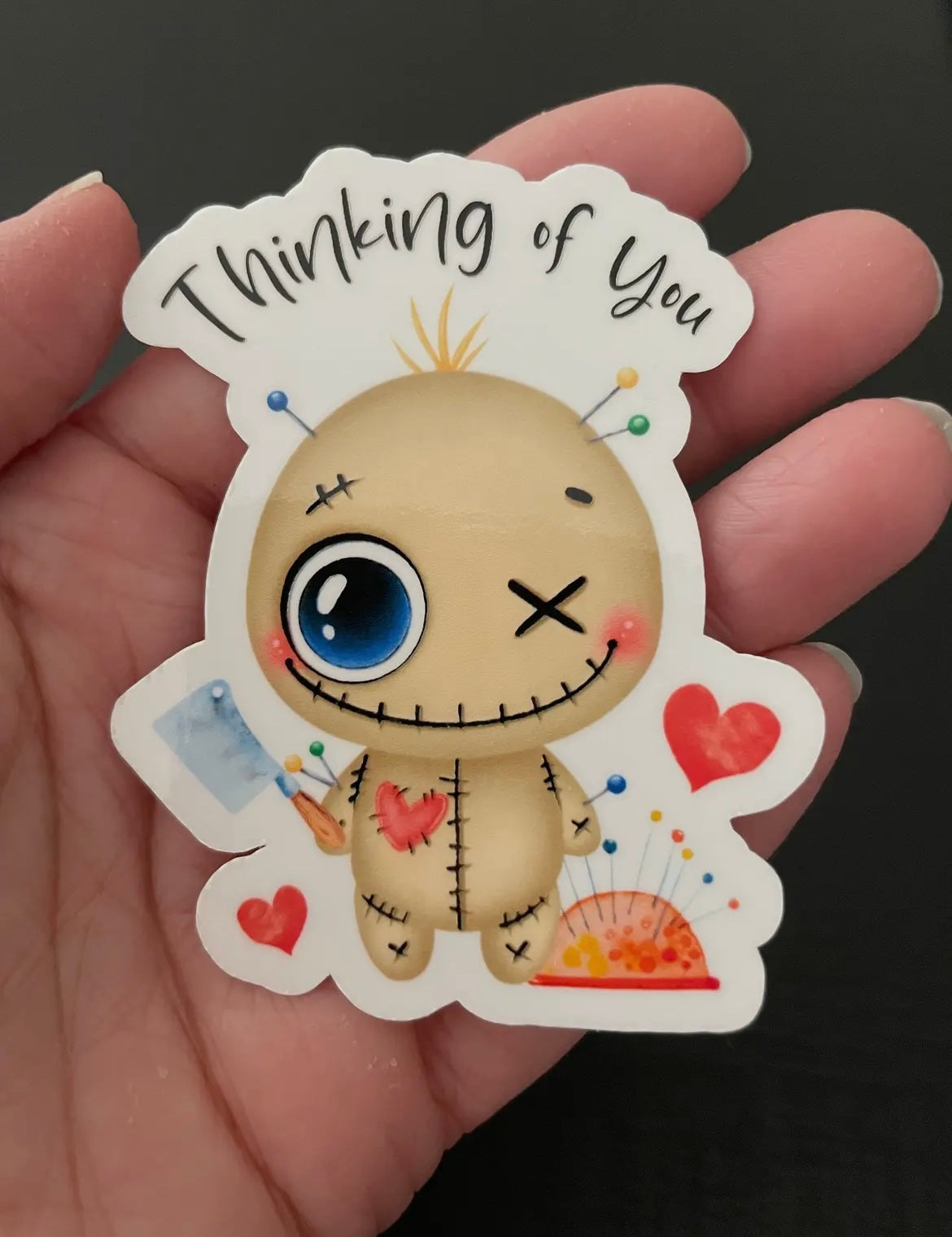 Thinking Of You Voodoo Sticker