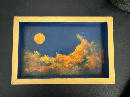 Two Sided Moon Painting