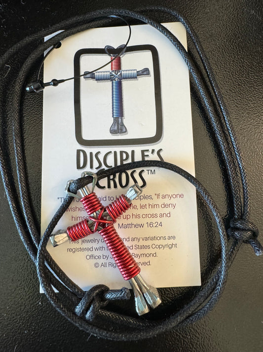 Disciple's Cross, Red Necklace