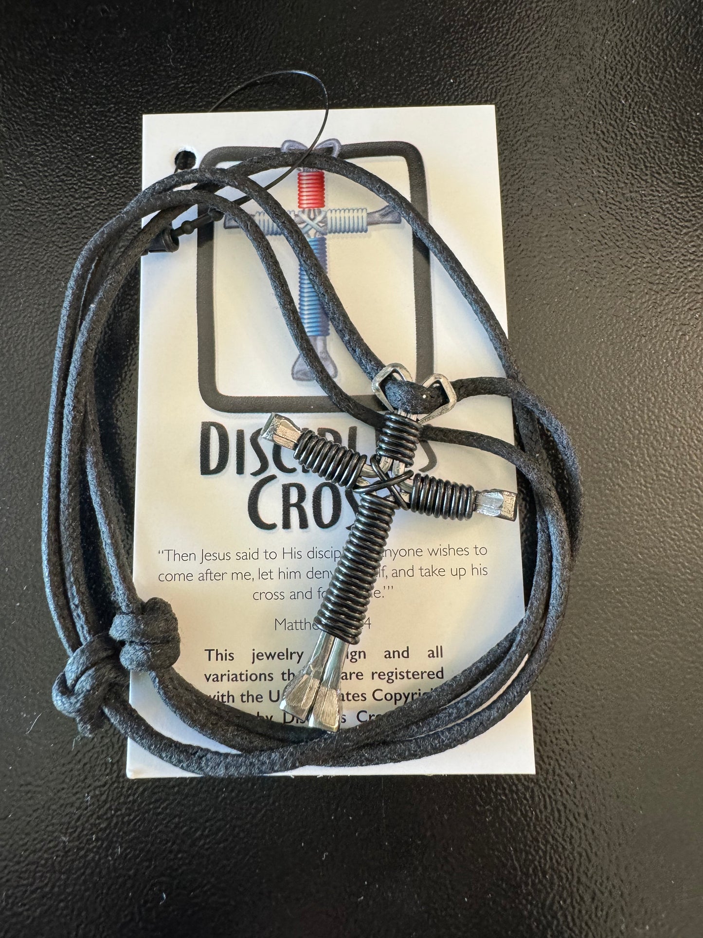 Disciple's Cross, Black Necklace