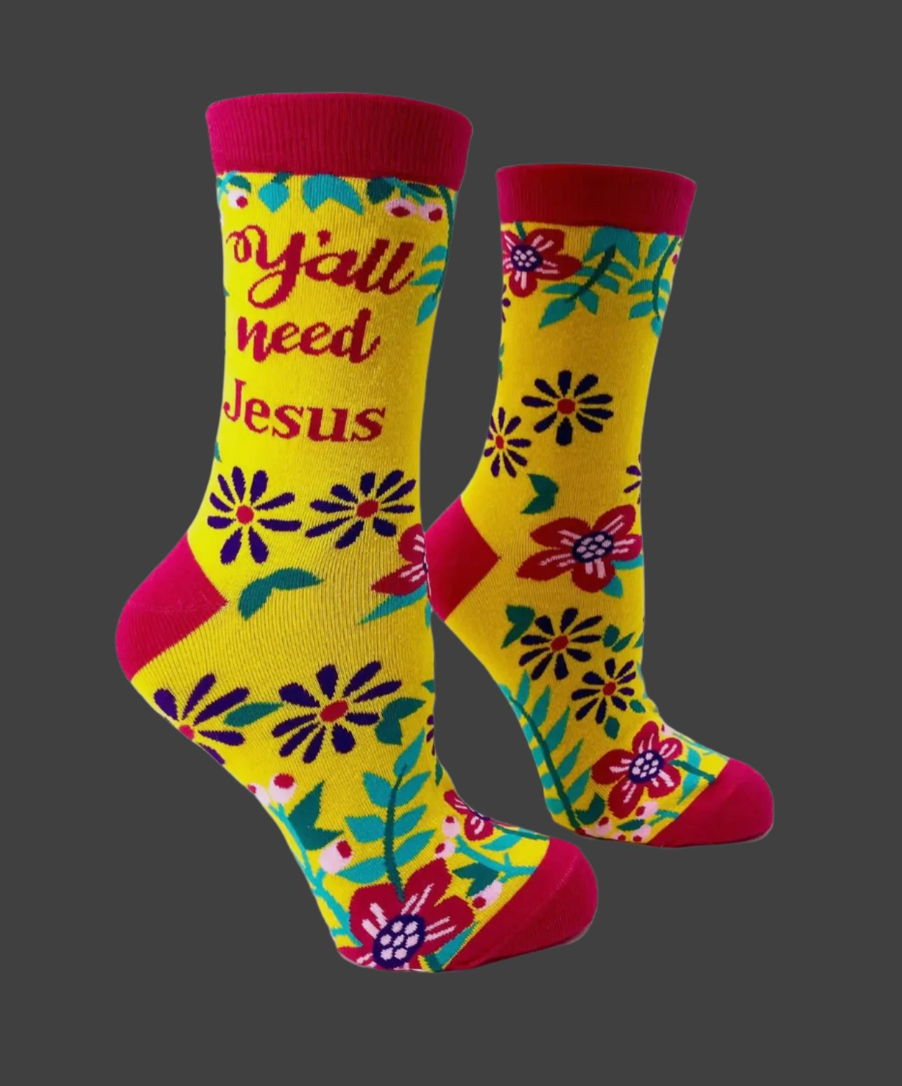 Y'all Need Jesus, Women's Socks