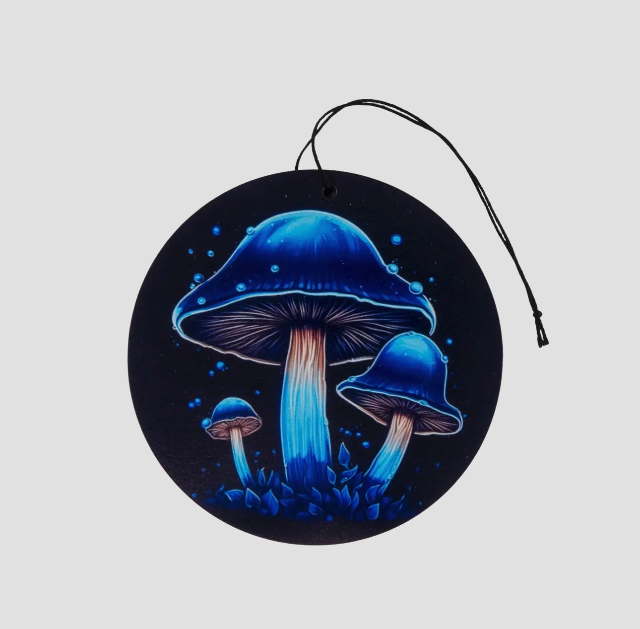 Blue Mushroom Holiday Ornament