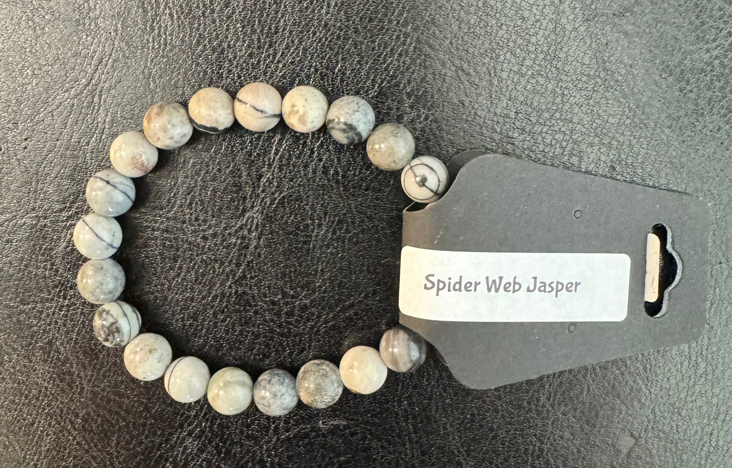 Spider Web Jasper Stone Bracelet