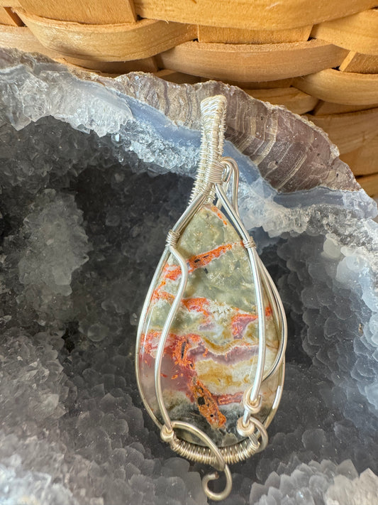 Orange Agate Pendant