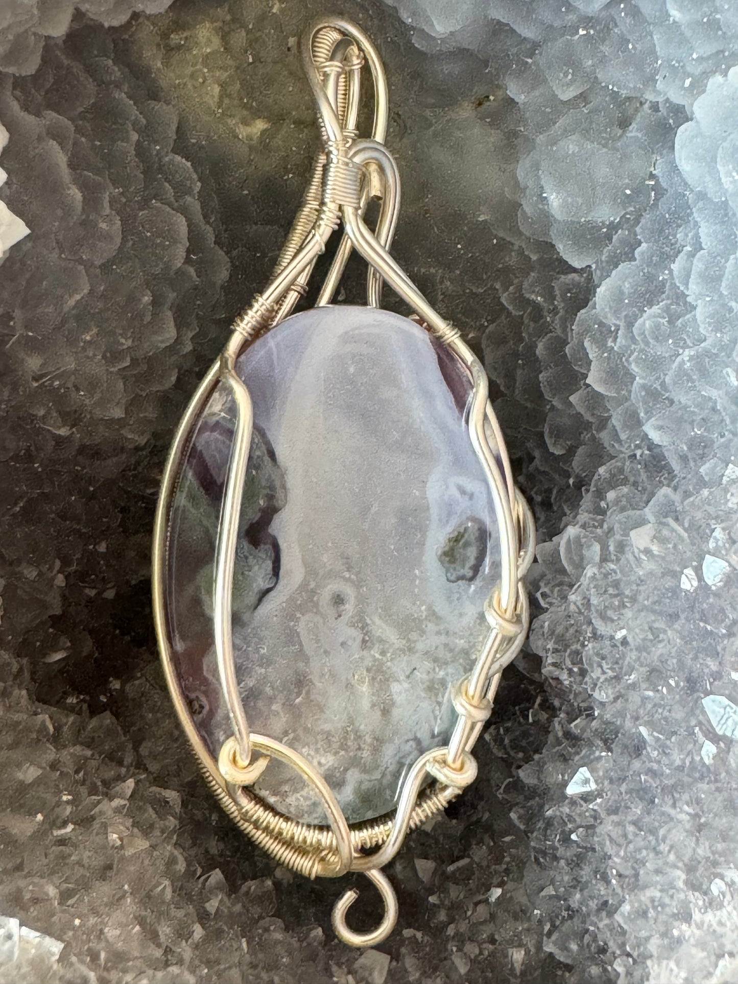 Purple Moss Agate Pendant