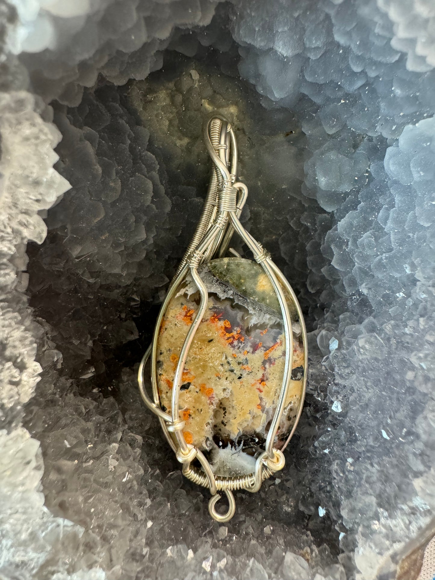 Orange Agate Pendant