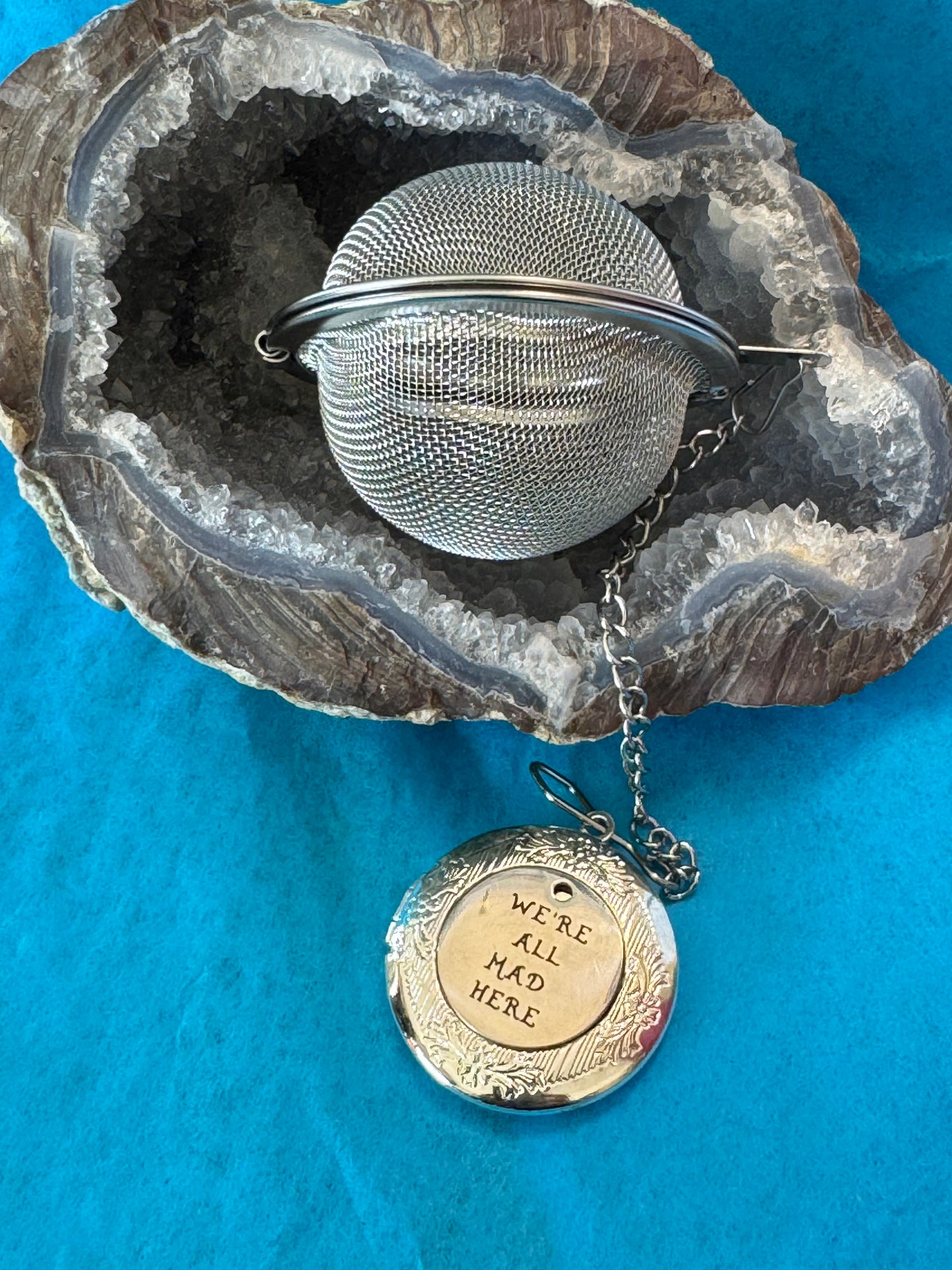 We're All Mad Here Jewel Locket, Tea Ball Infuser