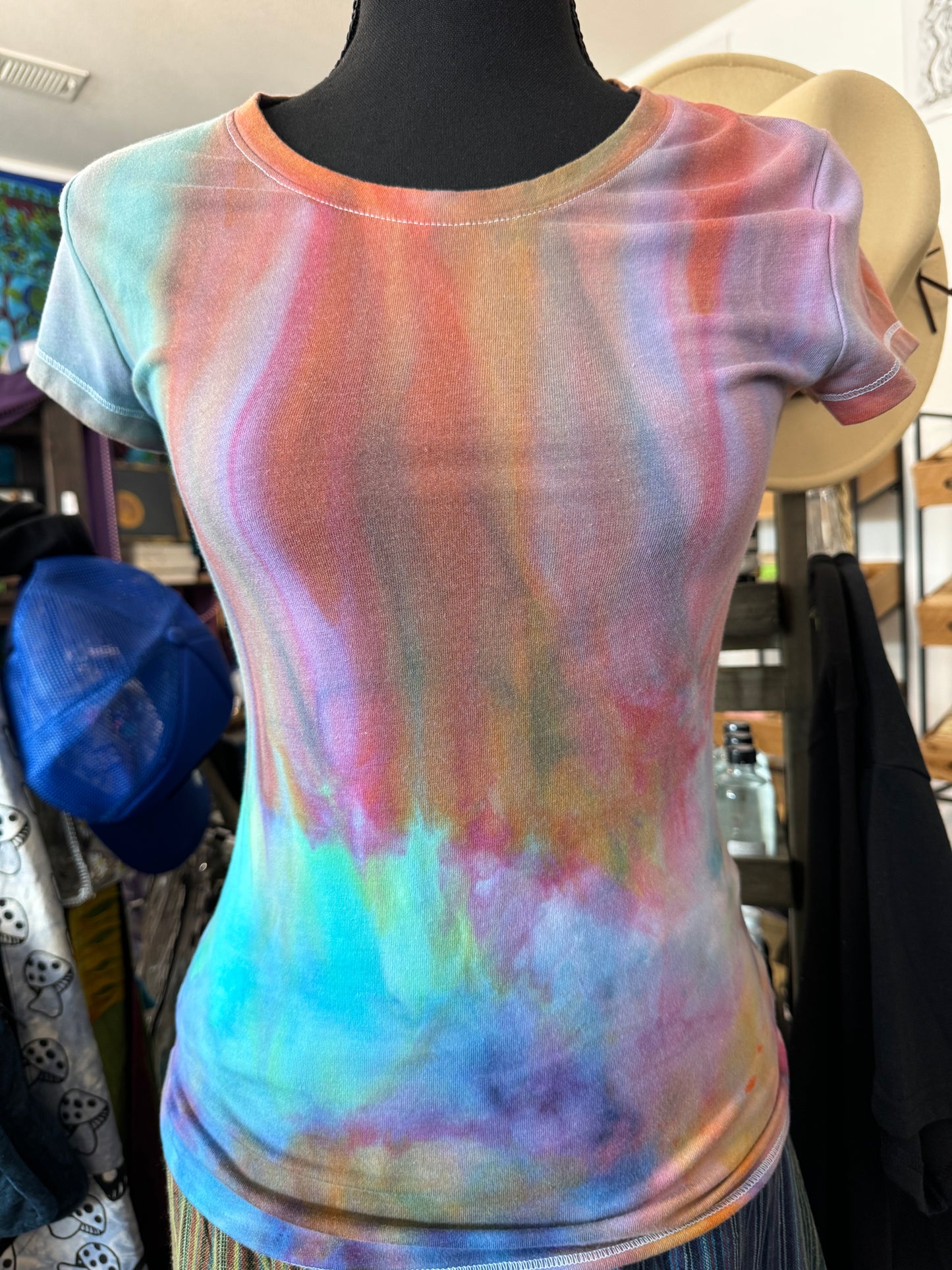 Ladies Small Tie Dye Tee Shirt