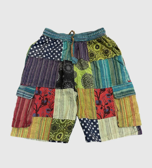 Cotton Multi-Flower Shorts