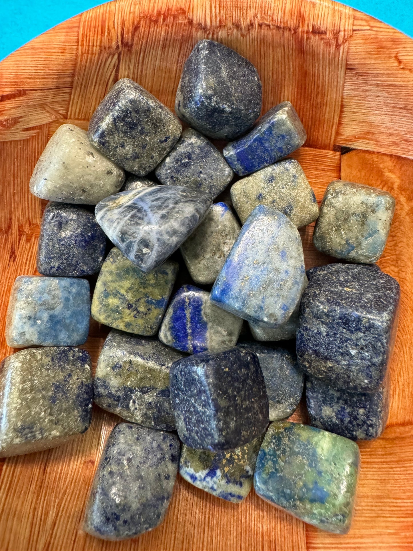 Lapis Lazuli Cube Stone Tumbles