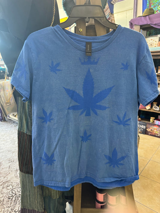 Pot Leaf Tie Dye Tee Shirt