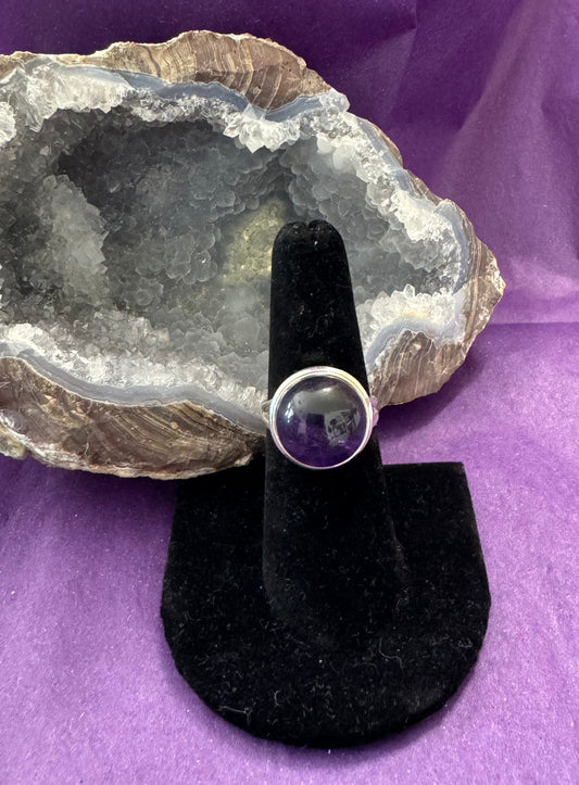 Sterling Silver Ring-Amethyst