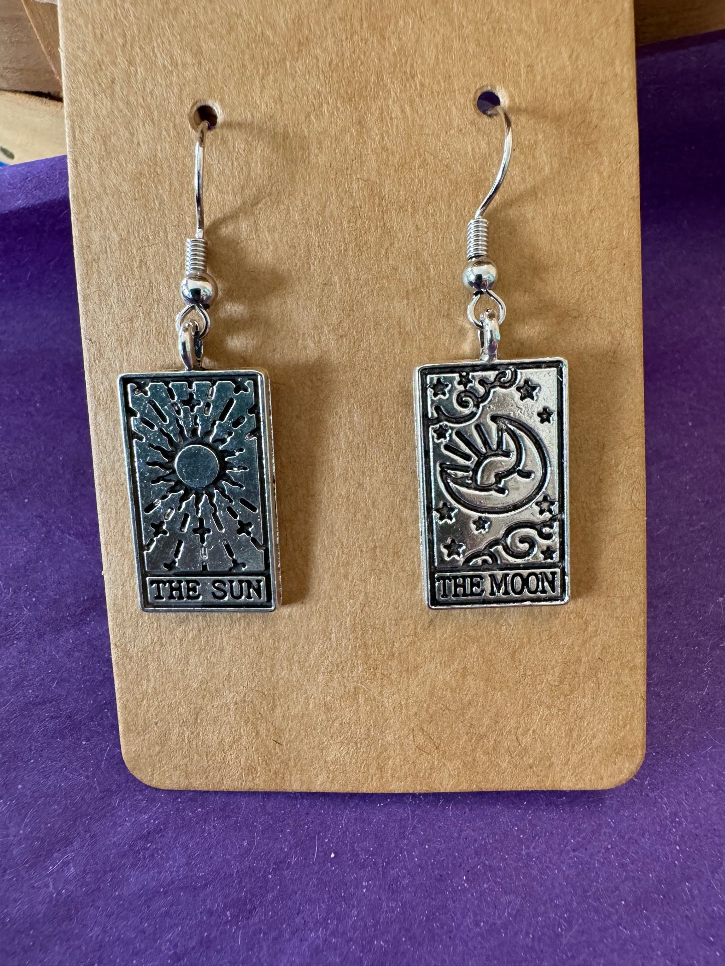 Astrological Card Earrings