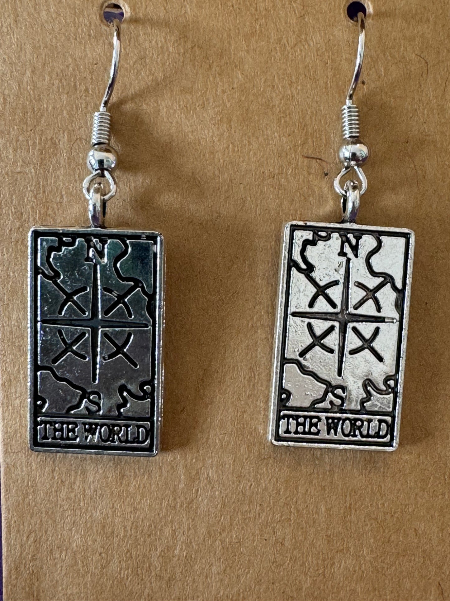 Astrological Card Earrings