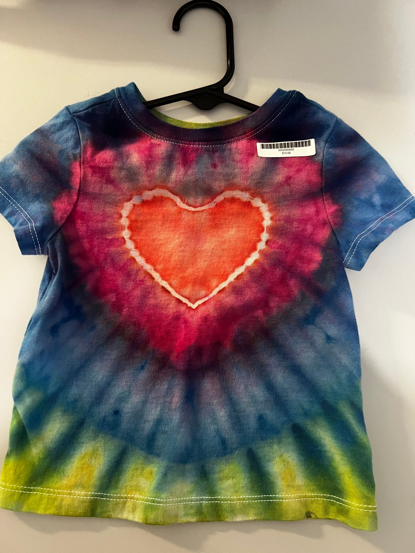 Tie Dye Heart T-Shirt (12-18 Month)