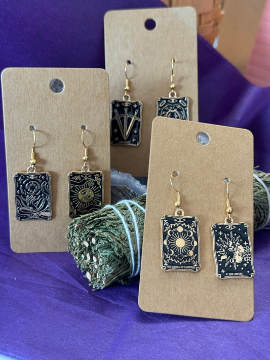 Tarot Card Earrings