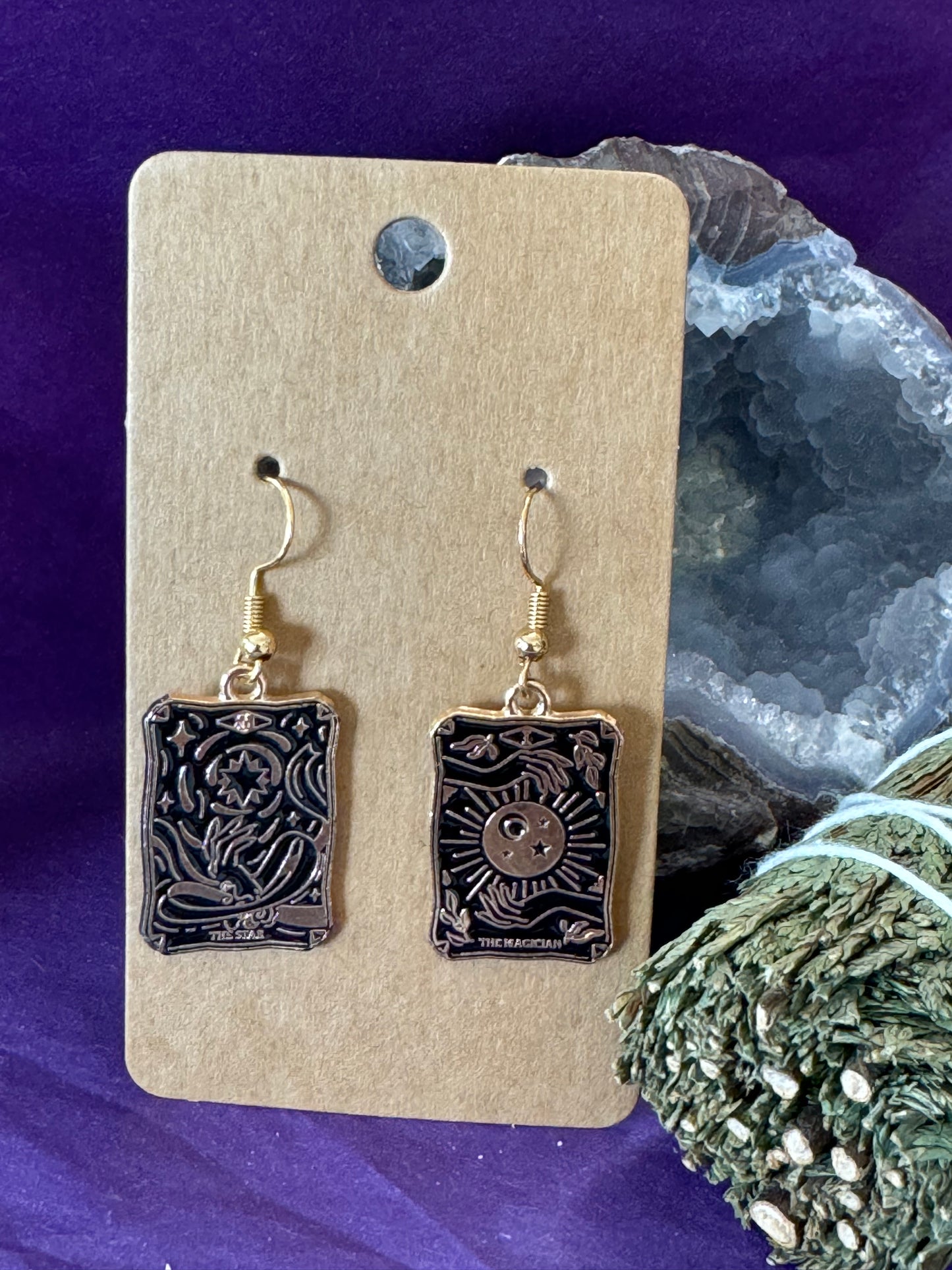 Tarot Card Earrings