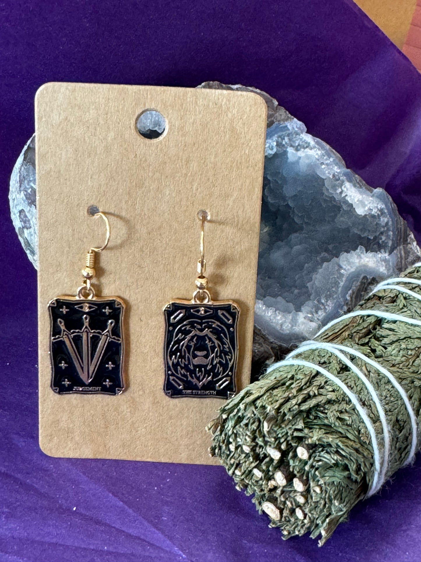 Tarot Card Earrings