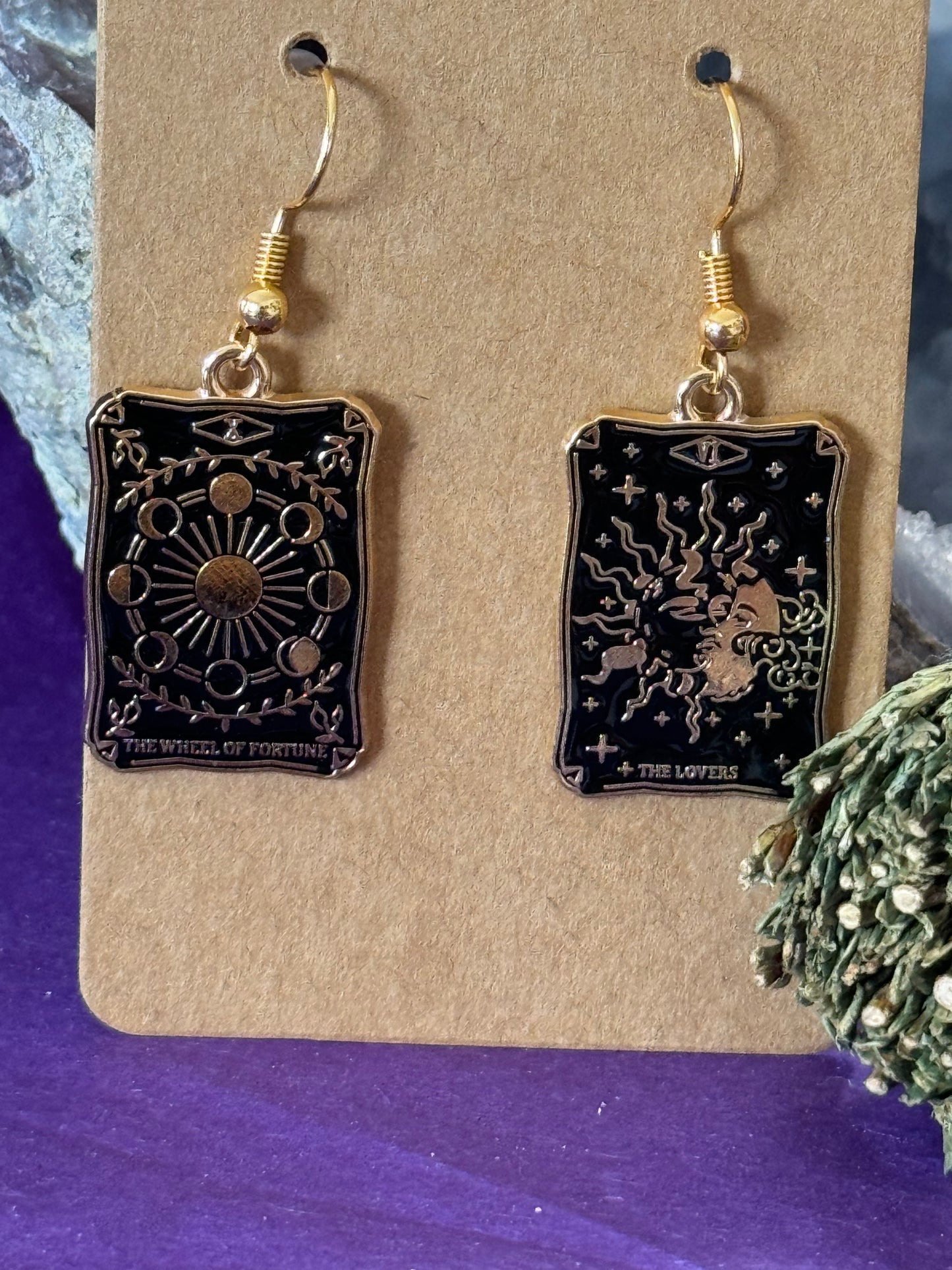 Tarot Card Earrings