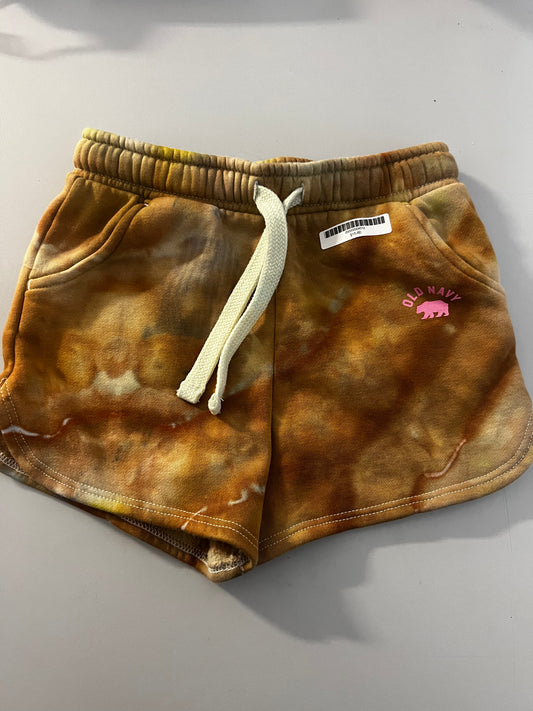 Orange Tie Dye Shorts (4T)