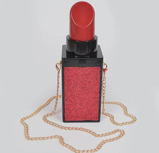 Glitter Lipstick Novelty Bag