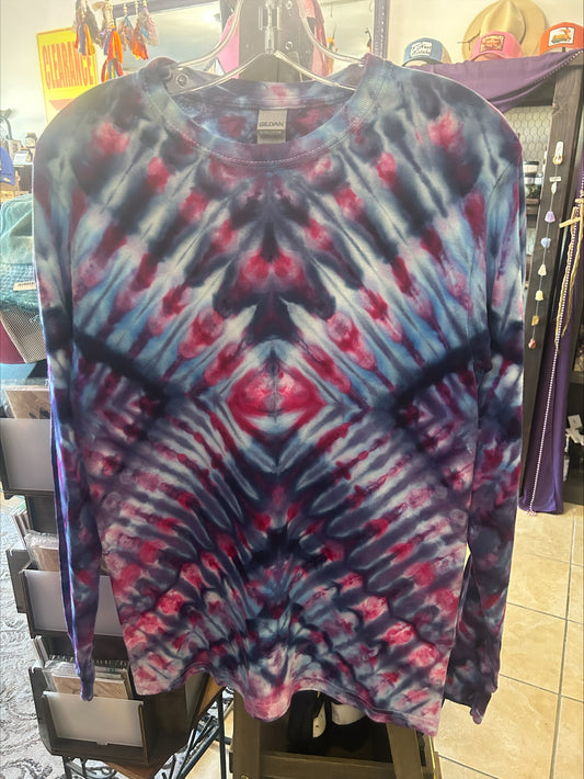 Tie Dye Long-Sleeved T-Shirt-Size Small