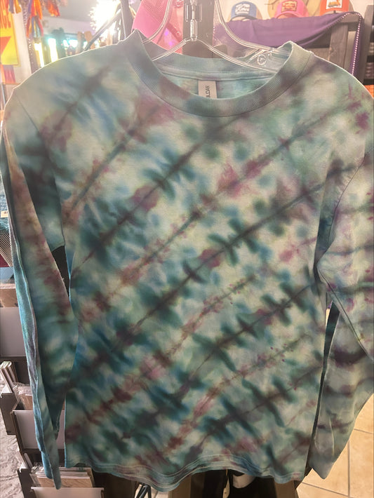 Tie Dye Long-Sleeved T-Shirt-Size Small