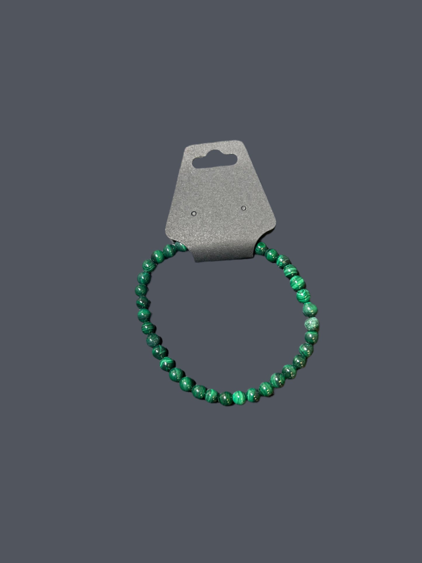 Malachite Stone Bracelet-4mm Beads