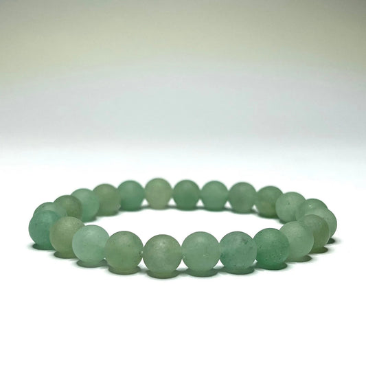 Matte Green Aventurine Stone Bracelet 8mm