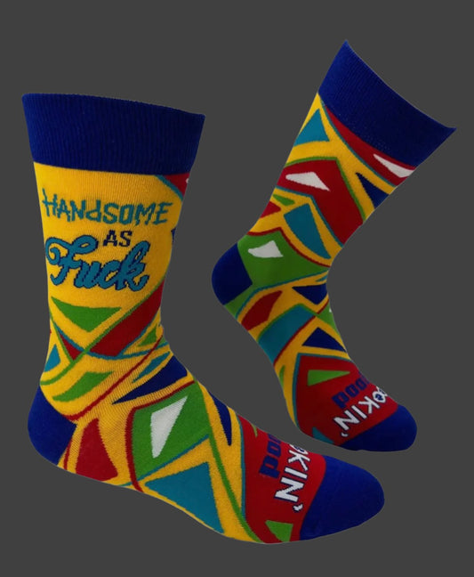 Handsome As Fuck, Men's Socks